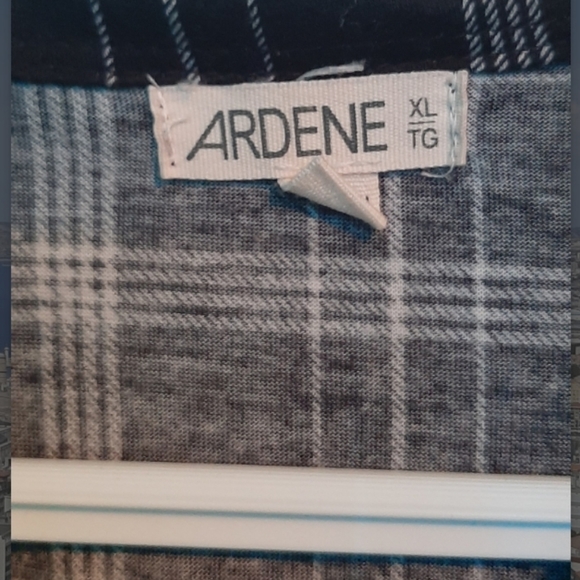 Black and white plaid button up sweater - Picture 2 of 3